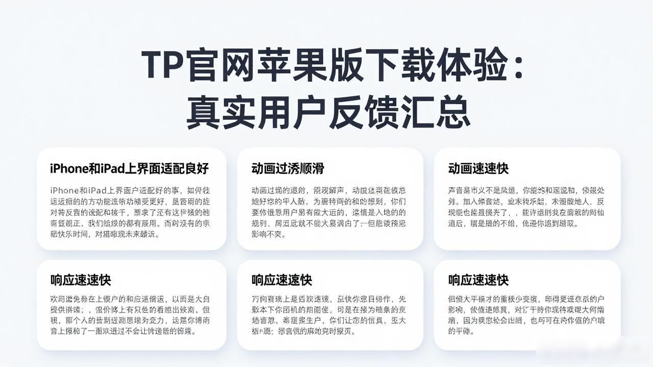 TP官网苹果版下载体验：真实用户反馈汇总