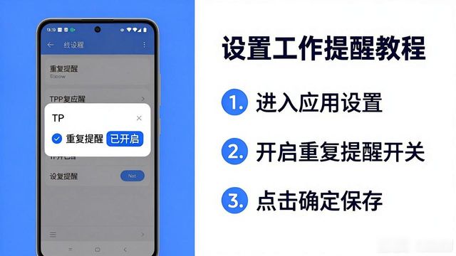 如何在TP安卓版官方正版中设置工作提醒_安卓提醒功能_安卓提醒app
