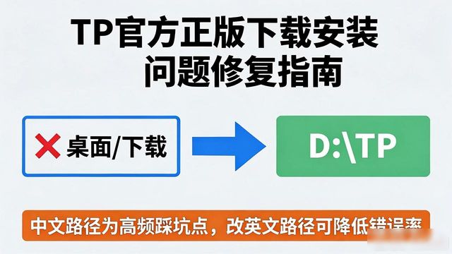 TP下载报错？官方正版安装问题修复方法