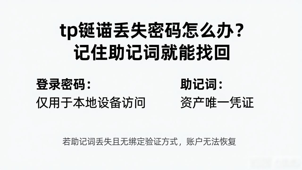 tp钱包丢失密码怎么办？记住助记词就能找回