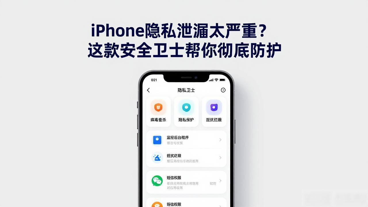 iPhone隐私泄露太严重？这款安全卫士帮你彻底防护